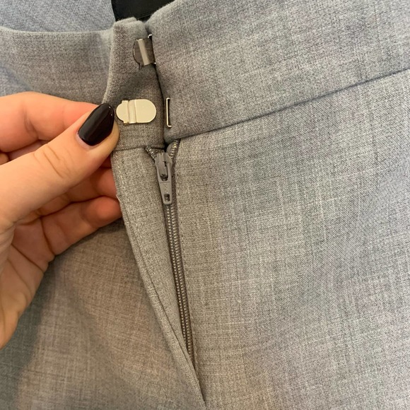 Talbots Womens Dress Pants Size 12P Signature Light Gray Pockets J01804 - Picture 12 of 15